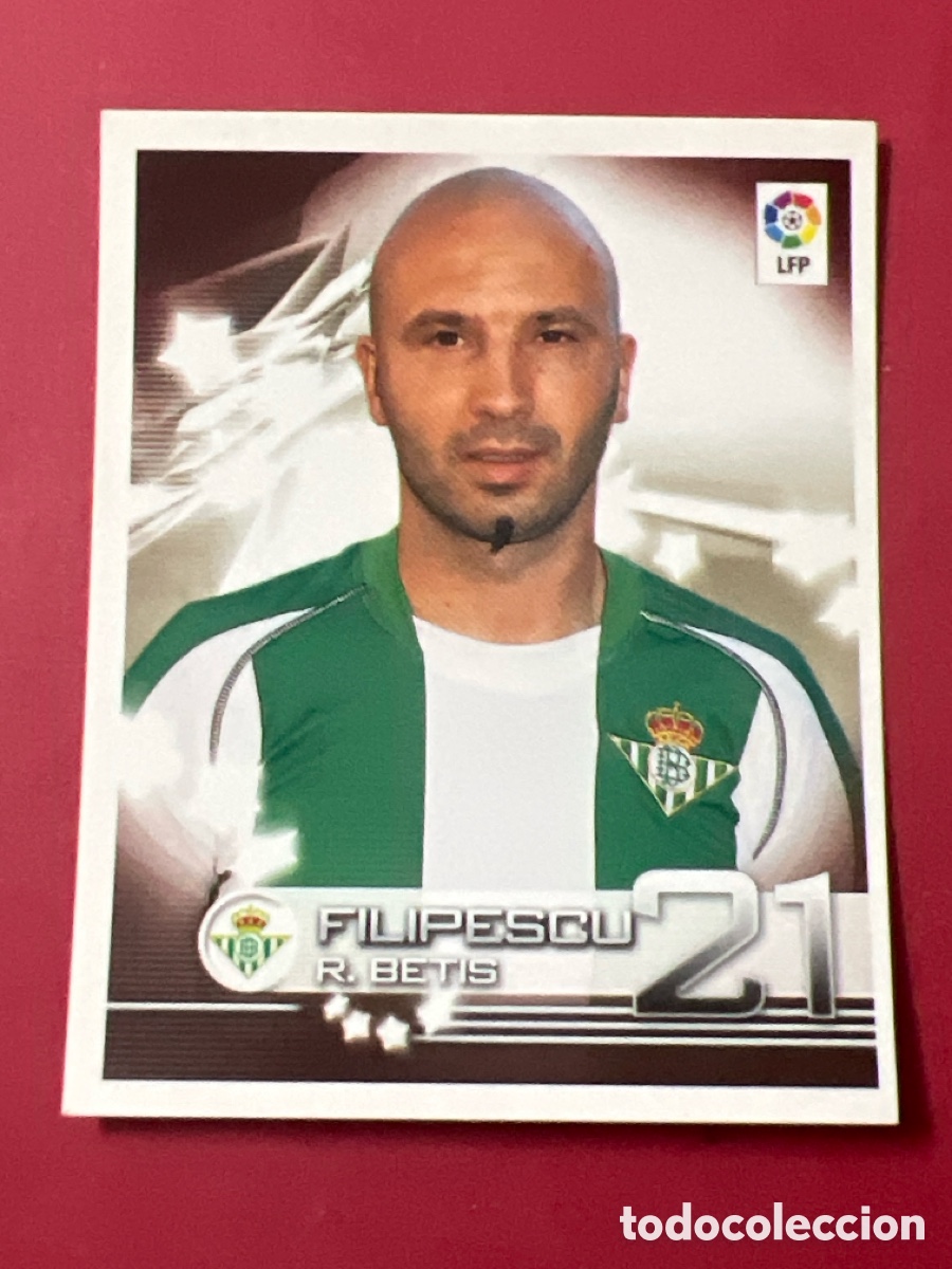 Cromos de F&uacute;tbol: C6548. Betis - N&ordm; 121 Filipescu - Superliga 2002-2003, 02-03 - Panini - Nunca pegado