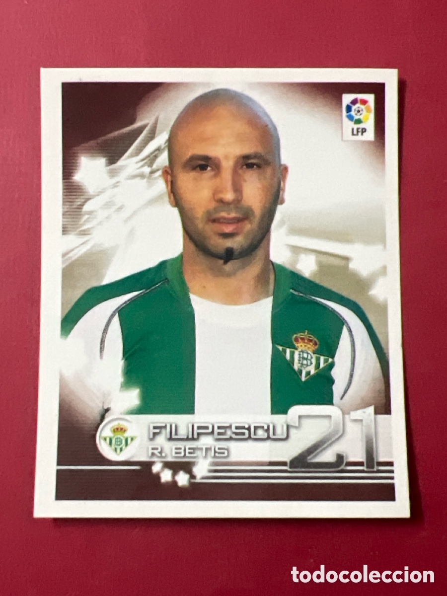 Cromos de F&uacute;tbol: C6550. Betis - N&ordm; 121 Filipescu - Superliga 2002-2003, 02-03 - Panini - Nunca pegado