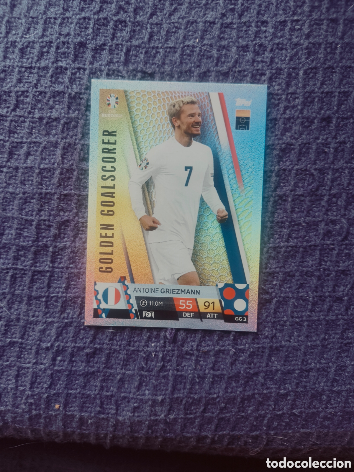 Cromos de F&uacute;tbol: Griezmann France. TOPPS MATCH ATTAX UEFA EURO 2024