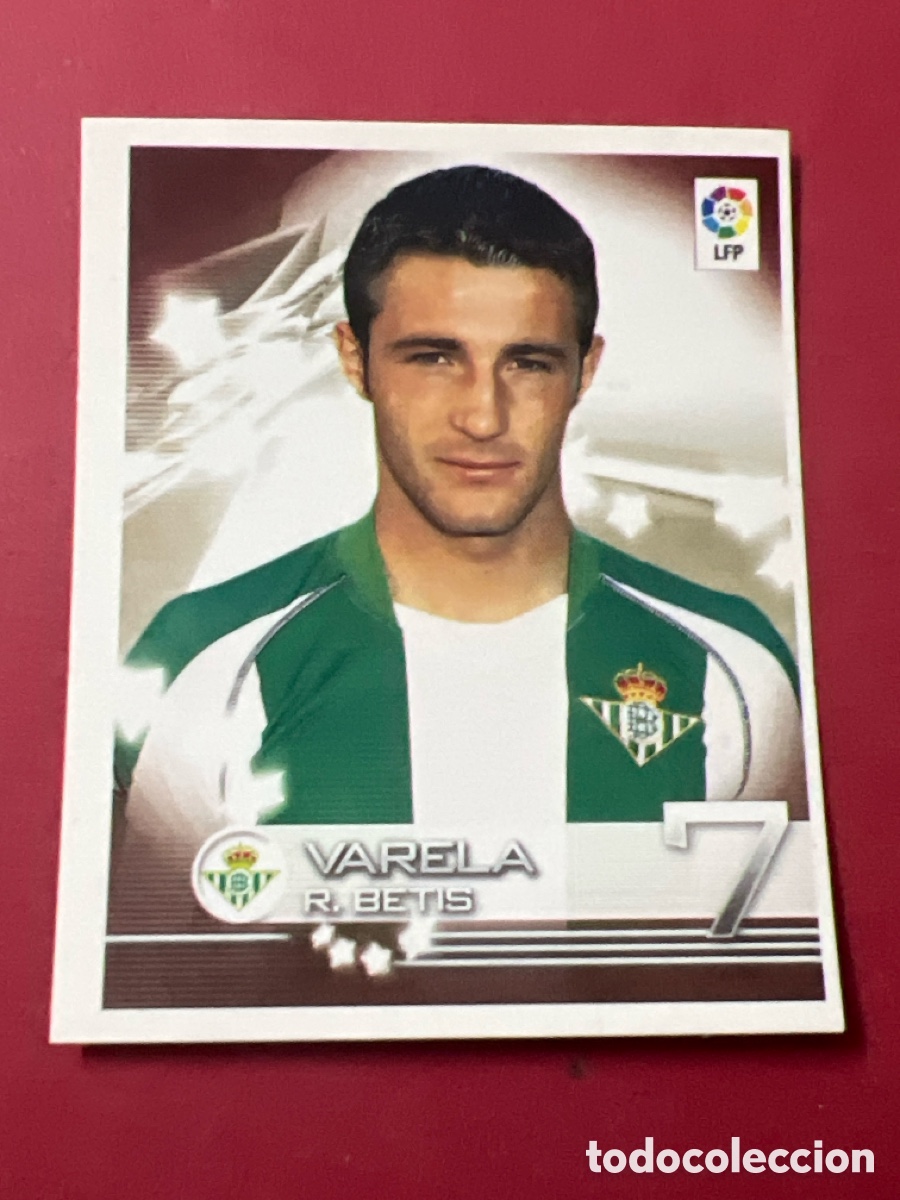 Cromos de F&uacute;tbol: C6568. 118 VARELA REAL BETIS PANINI 2002 2003 CROMO FUTBOL SUPERLIGA 02 03 - SIN PEGAR