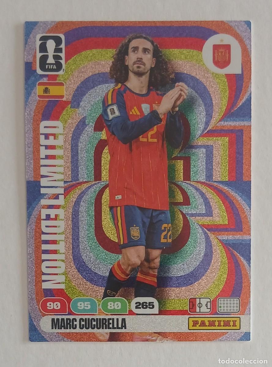 Cromos de F&uacute;tbol: CROMO MARC CUCURELLA ESPA&Ntilde;A LIMITED EDITION ADRENALYN XL FIFA WORLD CUP 2026 DE PANINI.