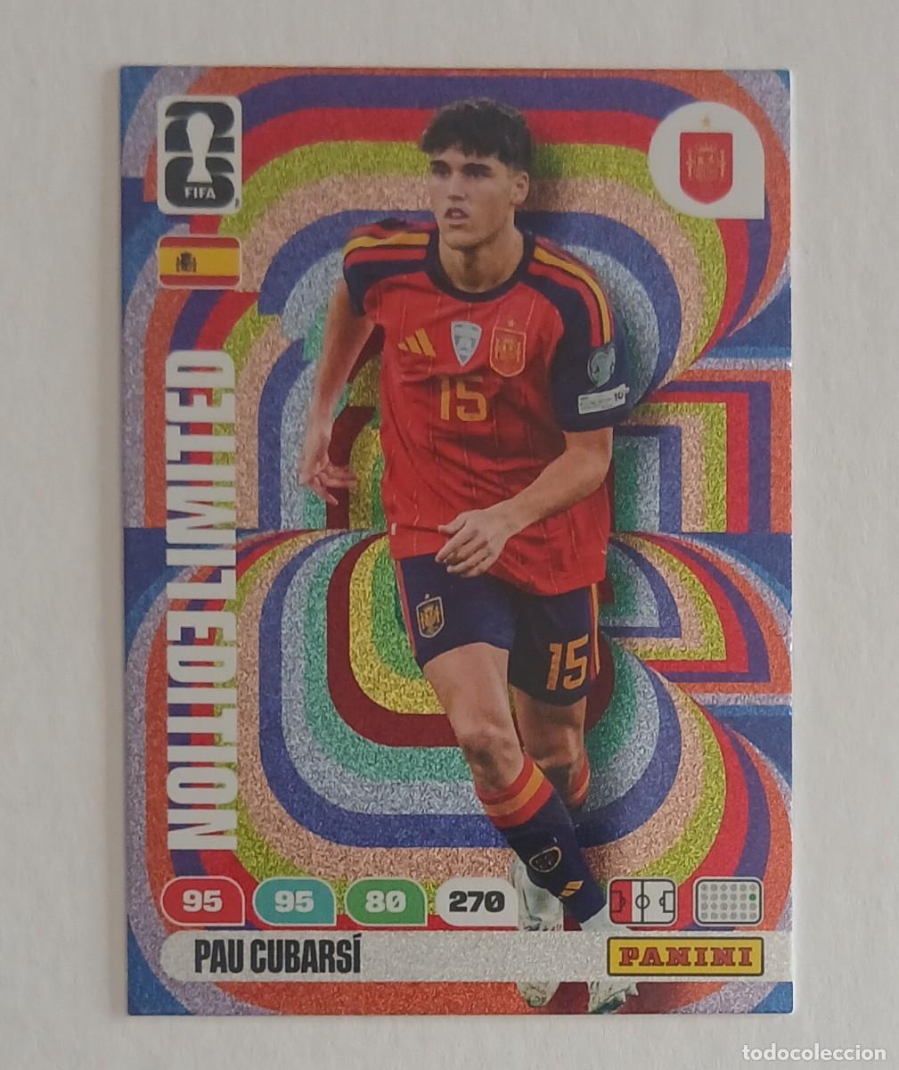 Cromos de F&uacute;tbol: CROMO PAU CUBARS&Iacute; ESPA&Ntilde;A LIMITED EDITION ADRENALYN XL FIFA WORLD CUP 2026 DE PANINI.