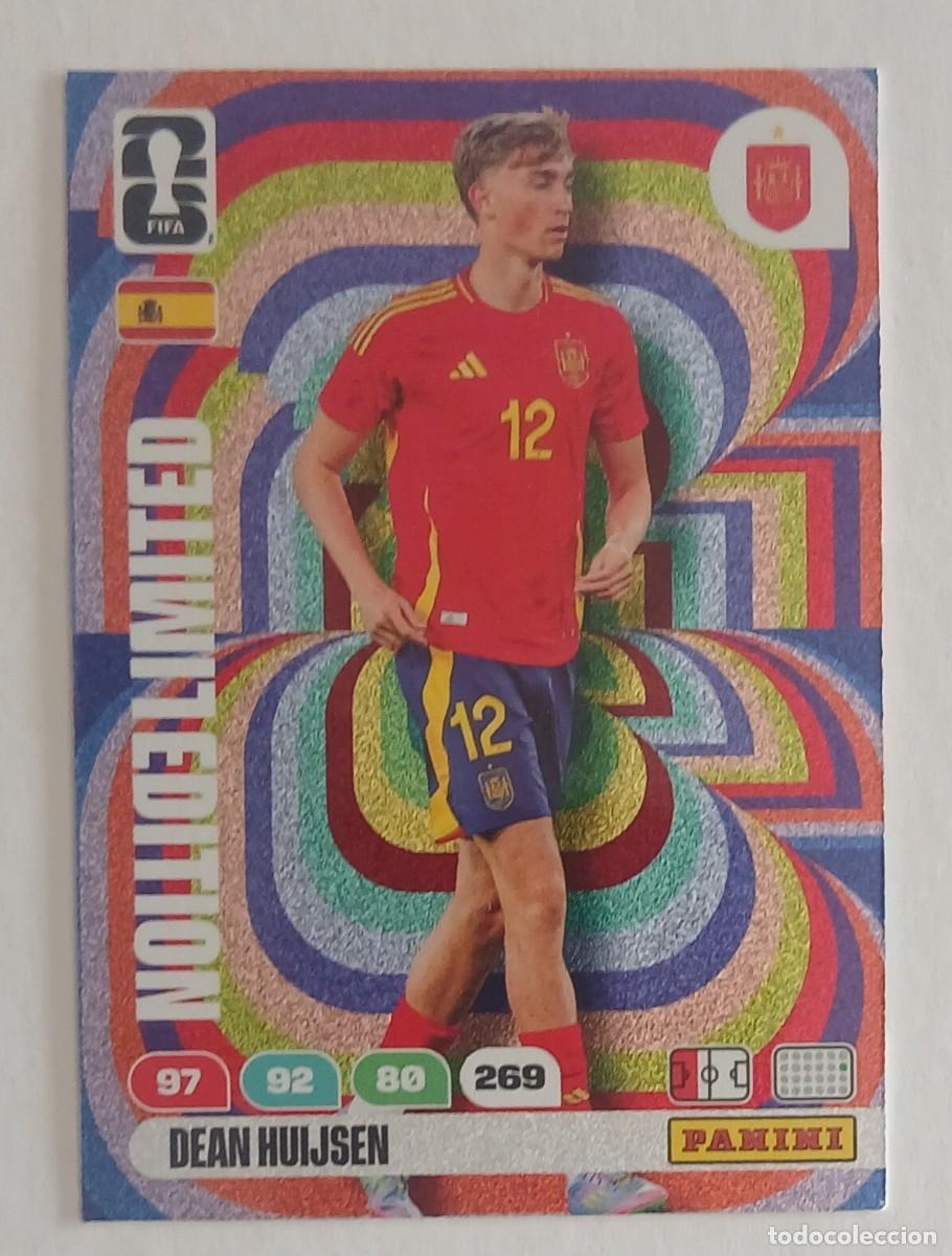 Cromos de F&uacute;tbol: CROMO DEAN HUIJSEN ESPA&Ntilde;A LIMITED EDITION ADRENALYN XL FIFA WORLD CUP 2026 DE PANINI.