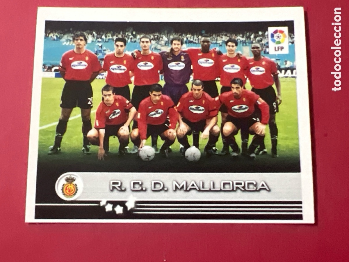 Cromos de F&uacute;tbol: C6570. CROMO SUPERLIGA DE ESTRELLAS 2002 2003 02 03 PANINI N 218 ALINEACION MALLORCA SIN PEGAR
