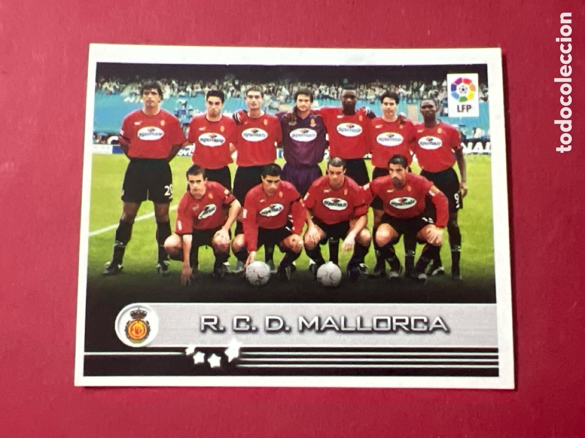 Cromos de F&uacute;tbol: C6571. CROMO SUPERLIGA DE ESTRELLAS 2002 2003 02 03 PANINI N 218 ALINEACION MALLORCA SIN PEGAR