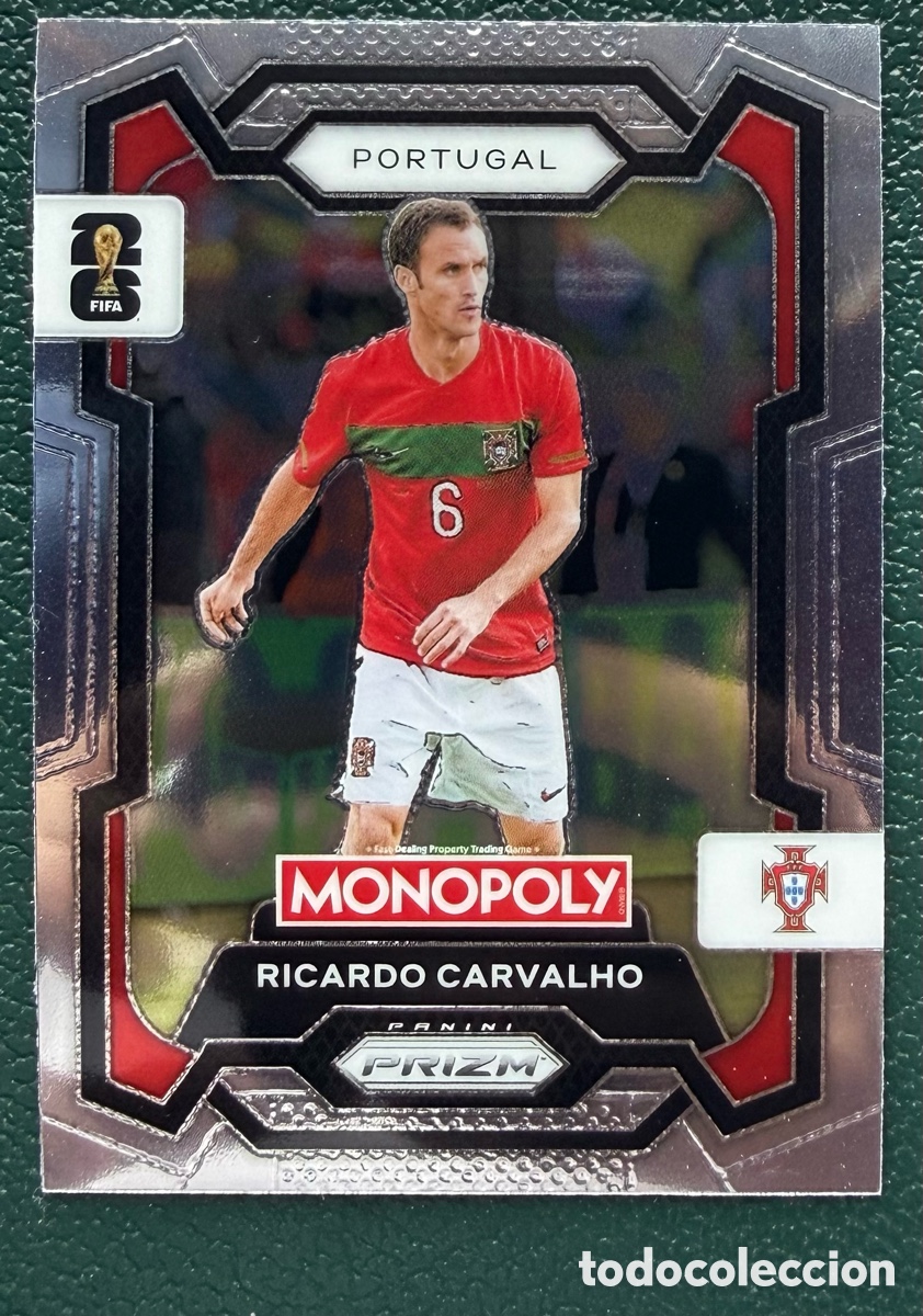 Cromos de Futebol: 32 RICARDO CARVALHO PORTUGAL FICHAS ALBUM PANINI FIFA WORLD CUP MUNDIAL 2026 MONOPOLY PRIZM