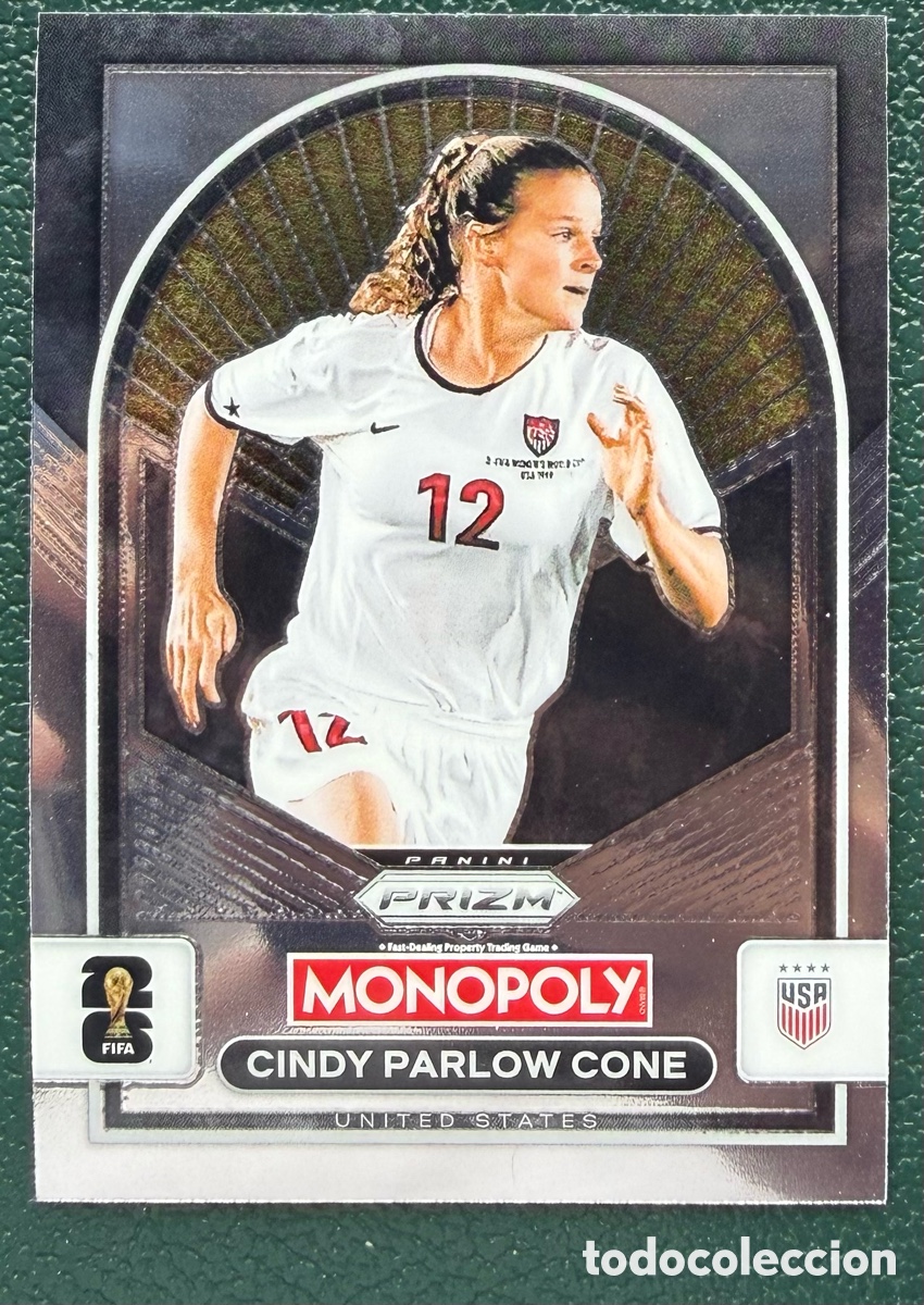 Football Stickers: 86 CINDY PARLOW CONE ESTADOS UNIDOS FICHAS ALBUM PANINI FIFA WORLD CUP MUNDIAL 2026 MONOPOLY PRIZM
