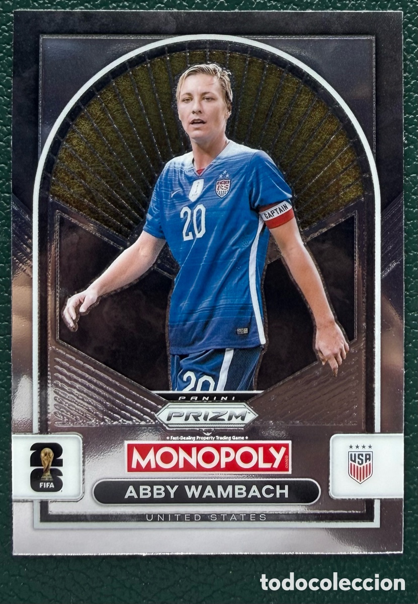 Football Stickers: 92 ABBY WAMBACH ESTADOS UNIDOS USA FICHAS ALBUM PANINI FIFA WORLD CUP MUNDIAL 2026 MONOPOLY PRIZM