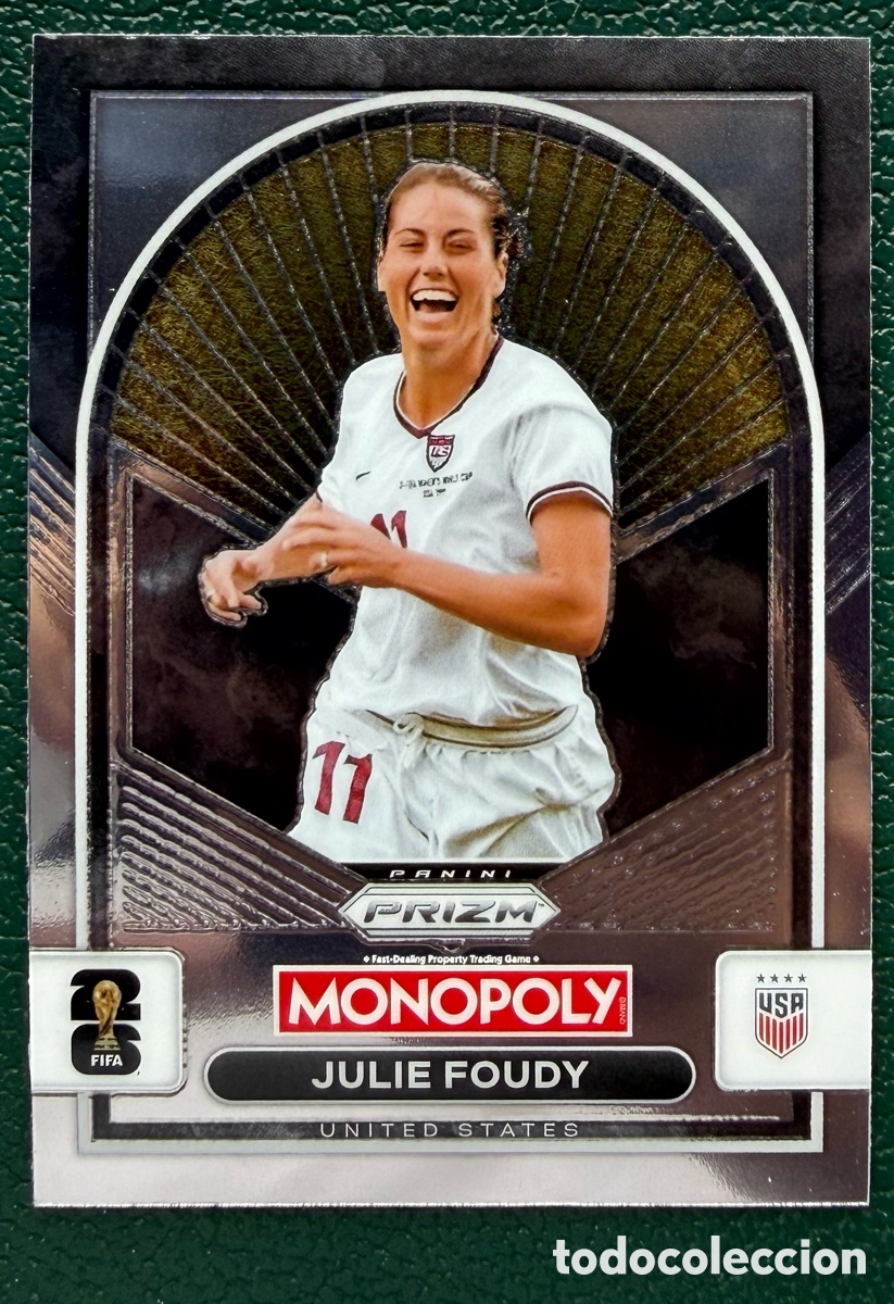 Football Stickers: 93 JULIE FOUDY ESTADOS UNIDOS USA FICHAS ALBUM PANINI FIFA WORLD CUP MUNDIAL 2026 MONOPOLY PRIZM