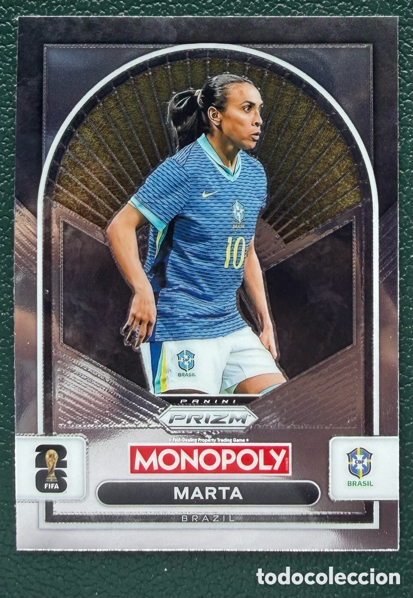 Football Stickers: 96 MARTA BRASIL FICHAS ALBUM PANINI FIFA WORLD CUP MUNDIAL 2026 MONOPOLY PRIZM