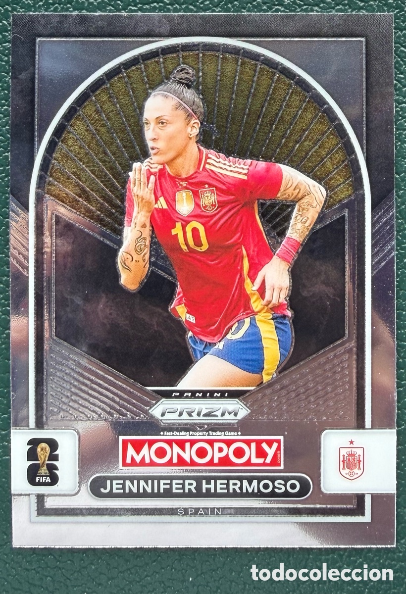 Football Stickers: 98 JENNIFER HERMOSO ESPA&Ntilde;A FICHAS ALBUM PANINI FIFA WORLD CUP MUNDIAL 2026 MONOPOLY PRIZM