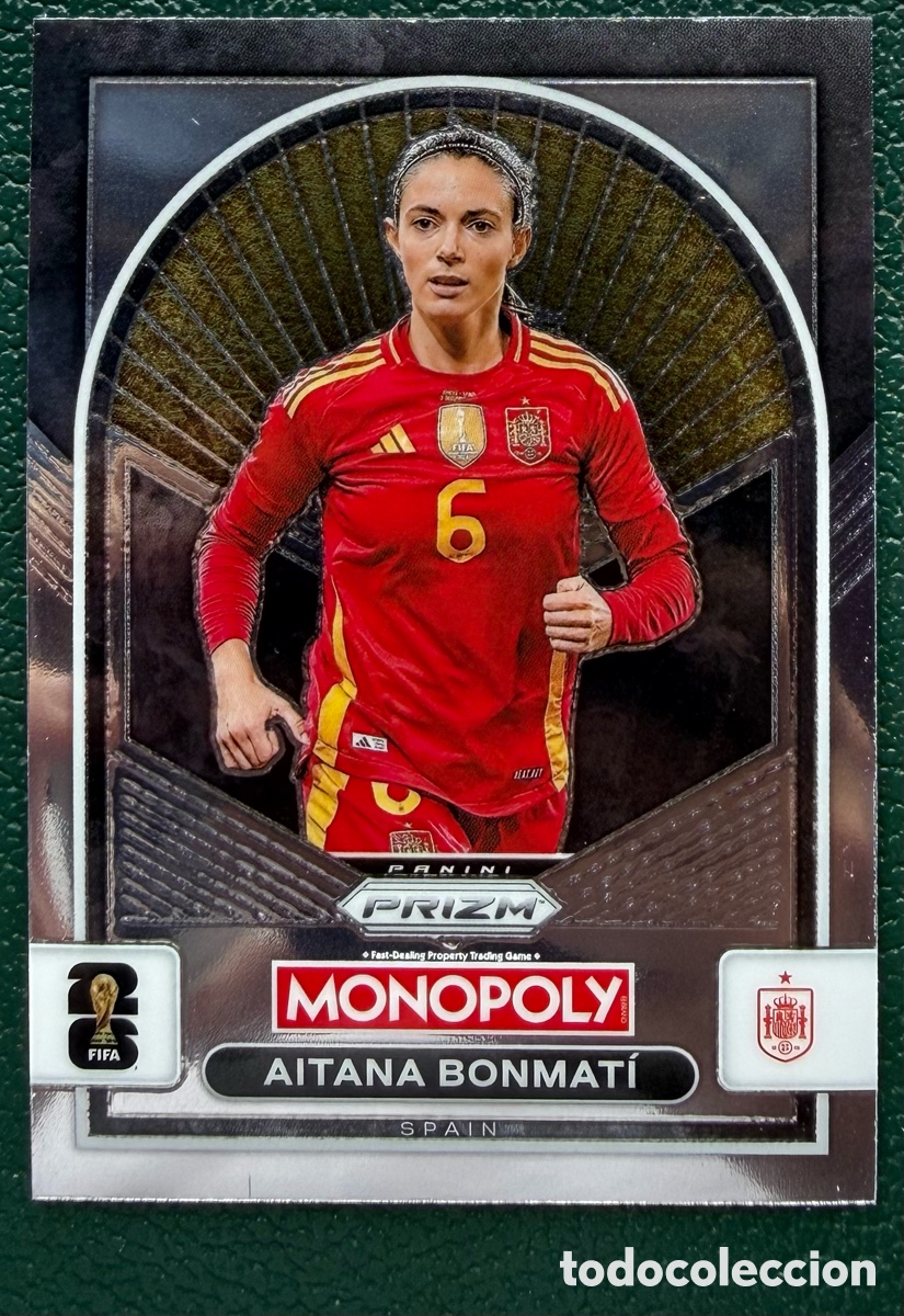 Football Stickers: 99 AITANA BONMATI ESPA&Ntilde;A FICHAS ALBUM PANINI FIFA WORLD CUP MUNDIAL 2026 MONOPOLY PRIZM