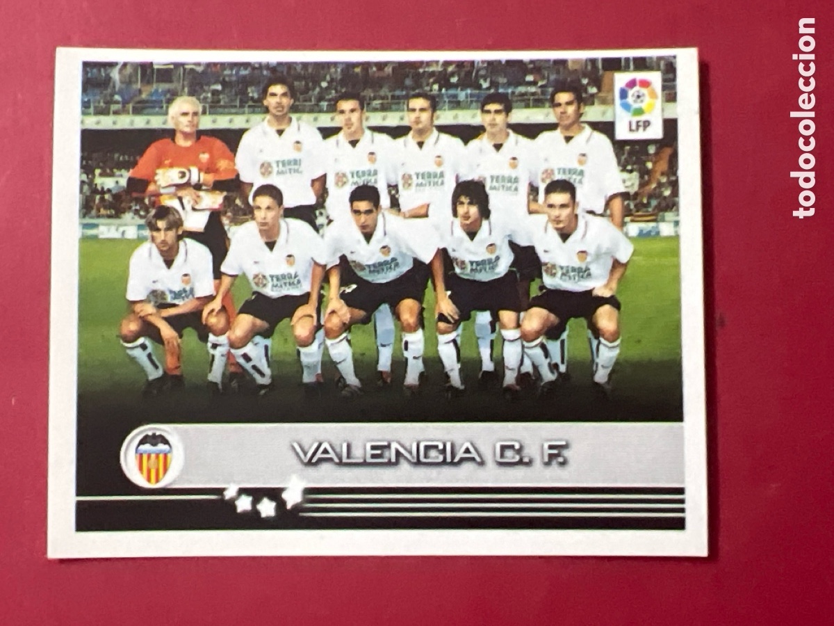 Cromos de F&uacute;tbol: C6611. 337 ALINEACION VALENCIA PANINI 2002 2003 FUTBOL SUPERLIGA 02 03 - SIN PEGAR