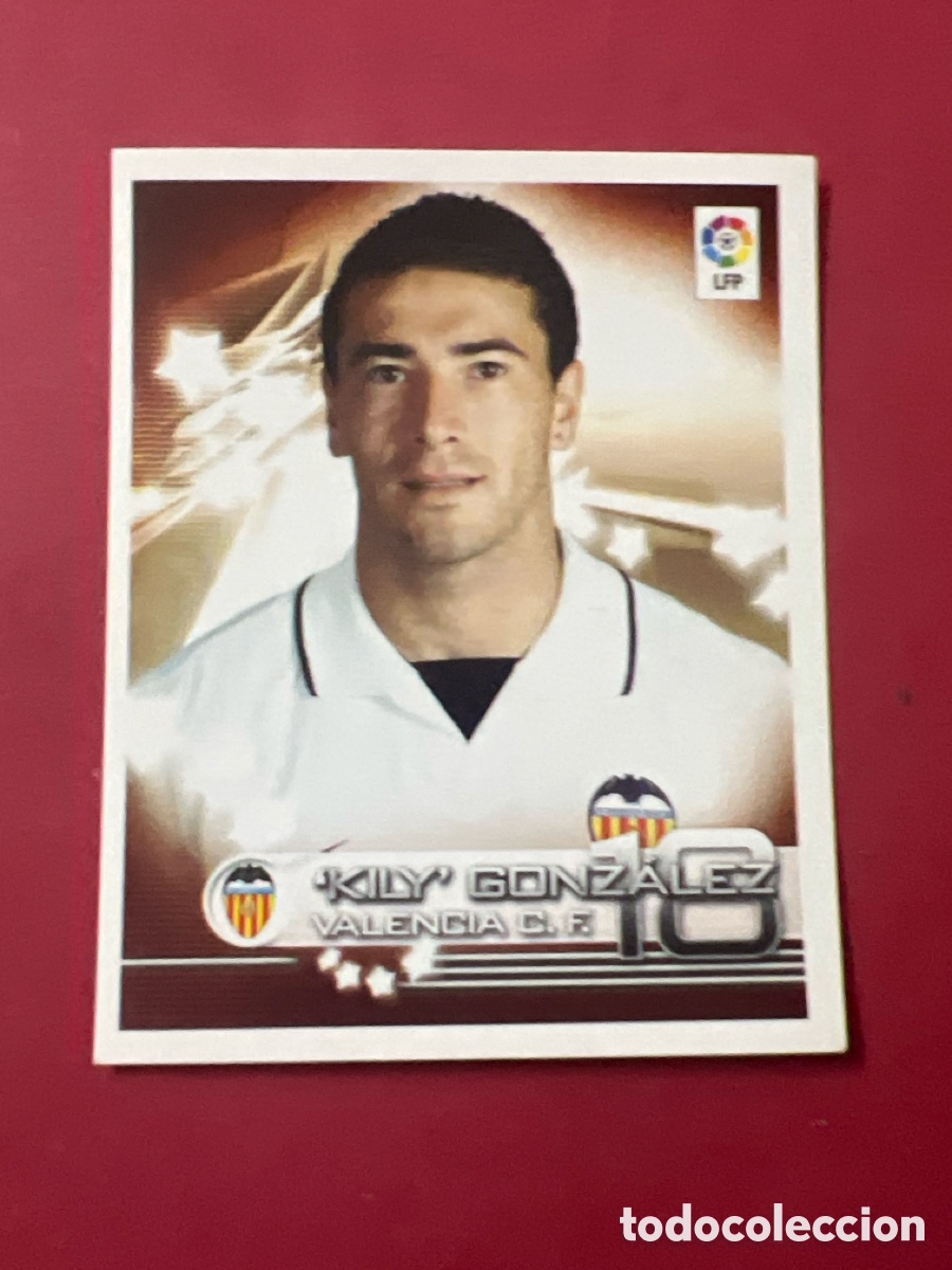 Cromos de F&uacute;tbol: C6649. CROMO FUTBOL KILY GONZALEZ VALENCIA C.F. SIN PEGAR N&ordm; 350 SUPERLIGA PANINI 2002-2003/02-03