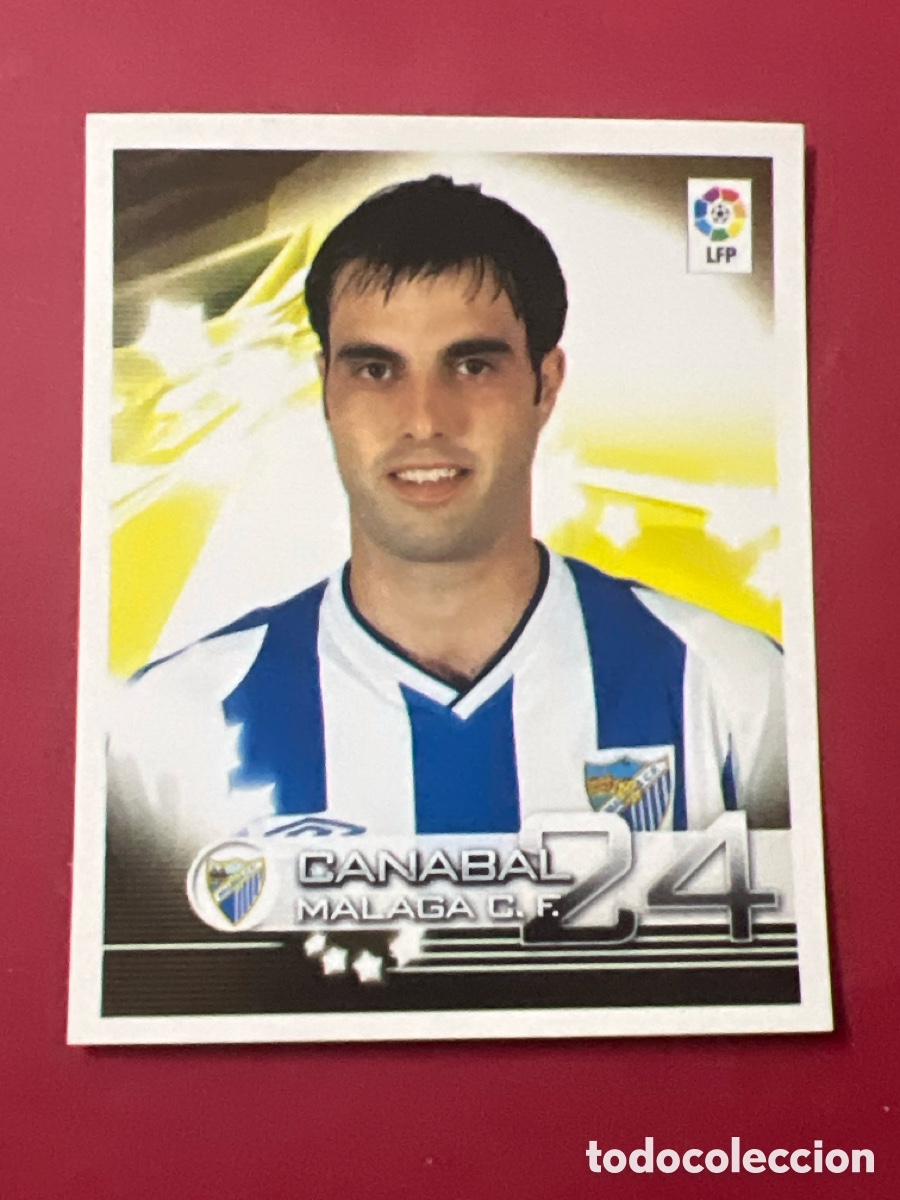 Cromos de F&uacute;tbol: C6660. CROMO FUTBOL CANABAL MALAGA C.F. SIN PEGAR N&ordm; 215 SUPERLIGA PANINI 2002-2003/02-03