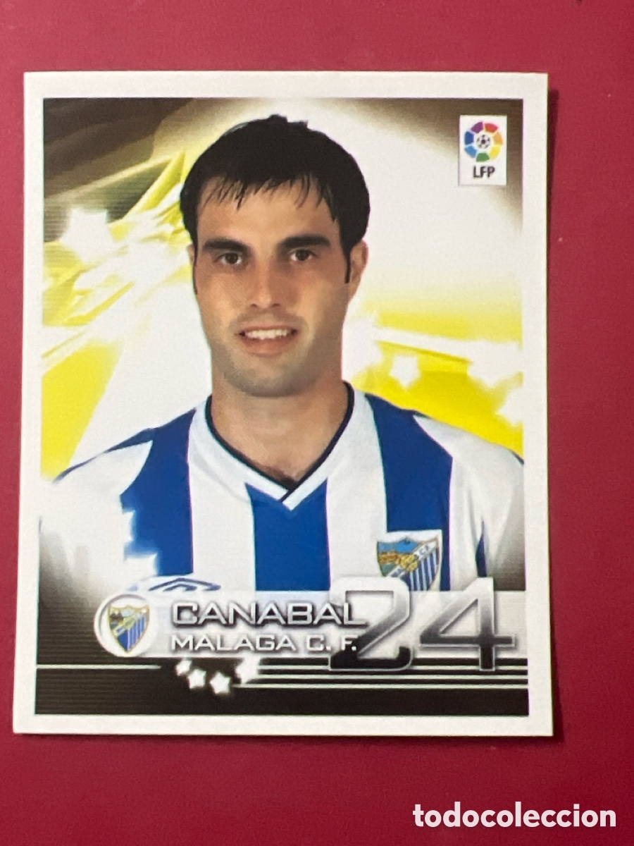 Cromos de F&uacute;tbol: C6674. CROMO FUTBOL CANABAL MALAGA C.F. SIN PEGAR N&ordm; 215 SUPERLIGA PANINI 2002-2003/02-03