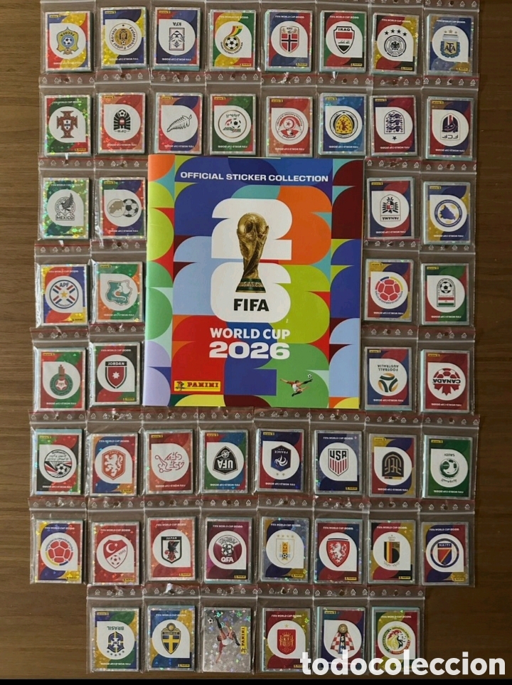 Cromos de F&uacute;tbol: Album mundial 2026 completo 980 cromos sin pegar + 12 de coca cola + cromo especial edici&oacute;n limitada