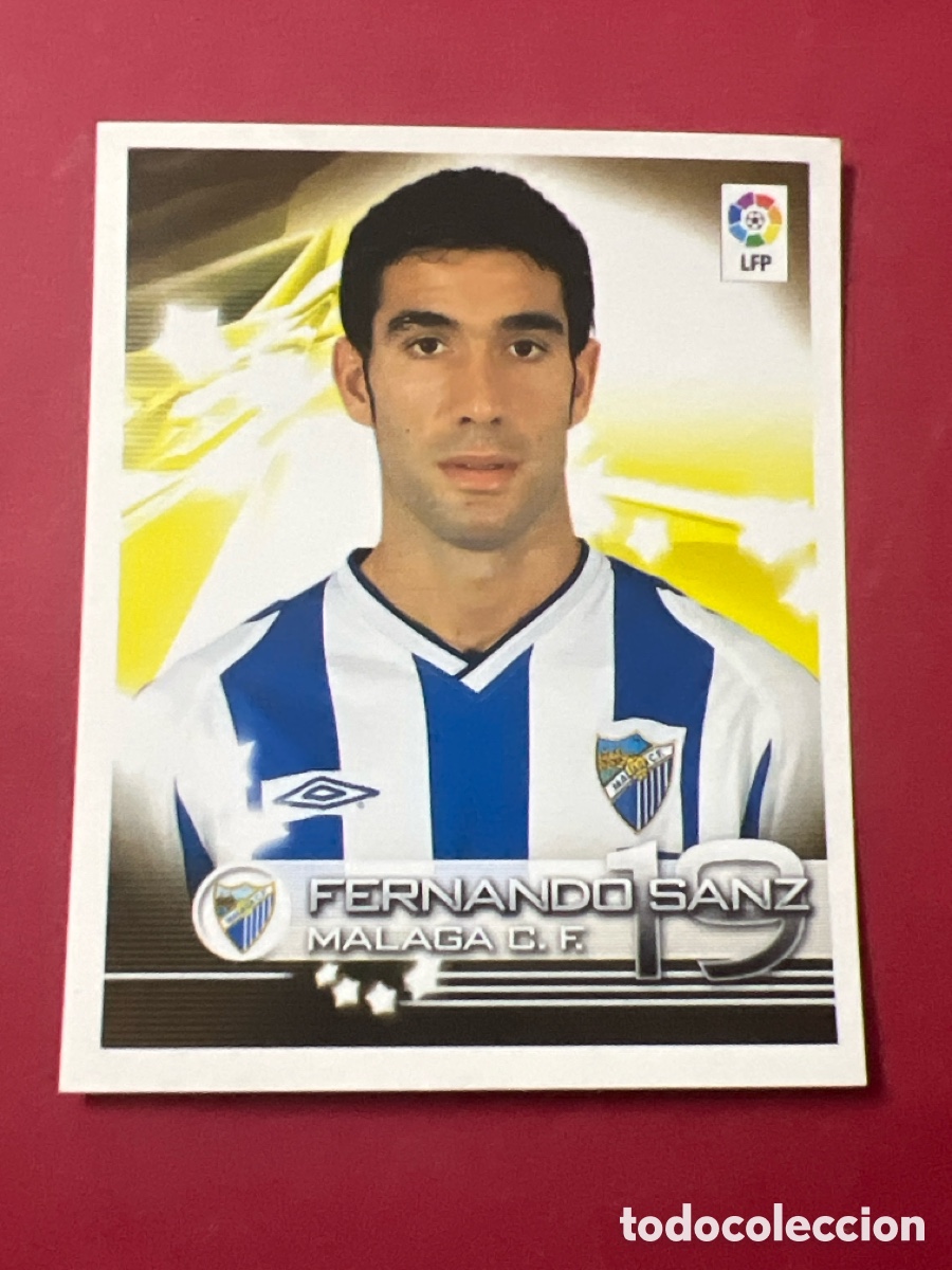 Cromos de F&uacute;tbol: C6713. 204 FERNANDO SANZ MALAGA PANINI 2002 2003 CROMO FUTBOL SUPERLIGA 02 03 - SIN PEGAR