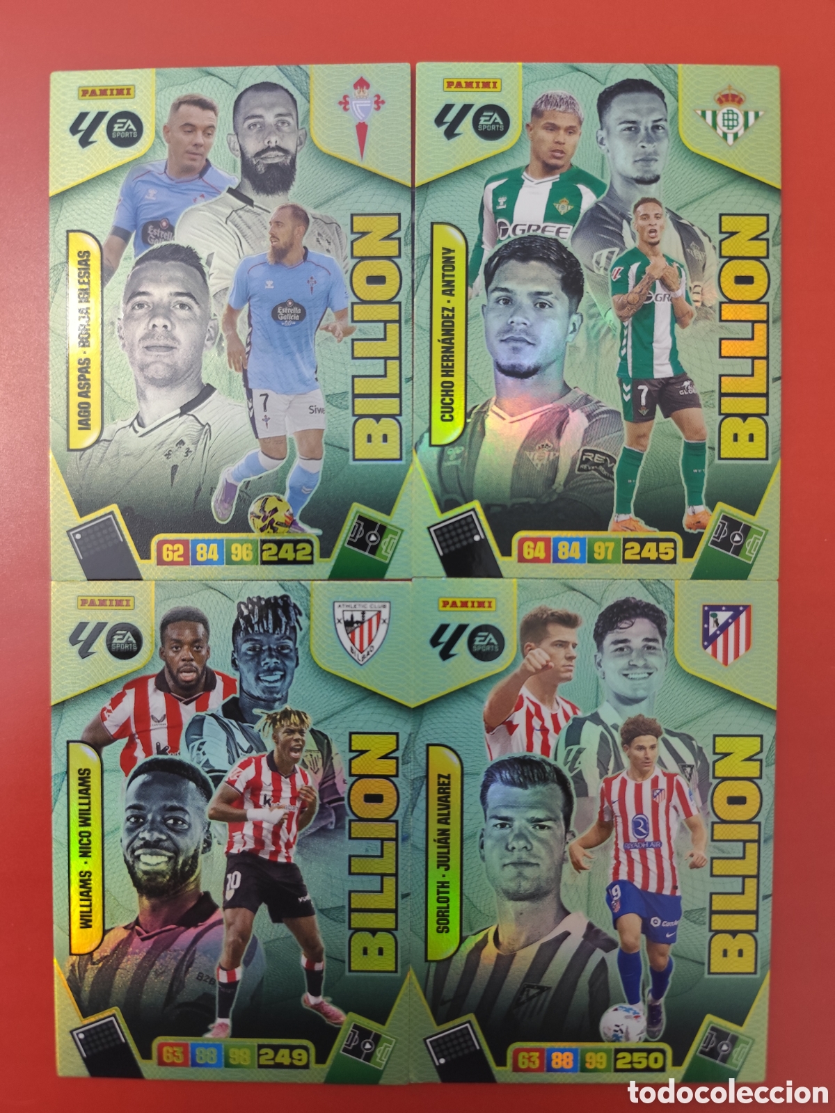Cromos de F&uacute;tbol: LOTE 4 BILLION LIGA ADRENALYN 2025 2026 25 26