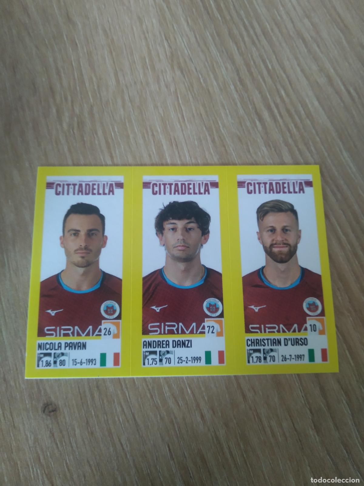 Cromos de F&uacute;tbol: 594 PAVAN DANZI D'URSO CITTADELLA CROMO FUTBOL PANINI LIGA ITALIA 21-22 CALCIATORI 2021-2022 SERIE A