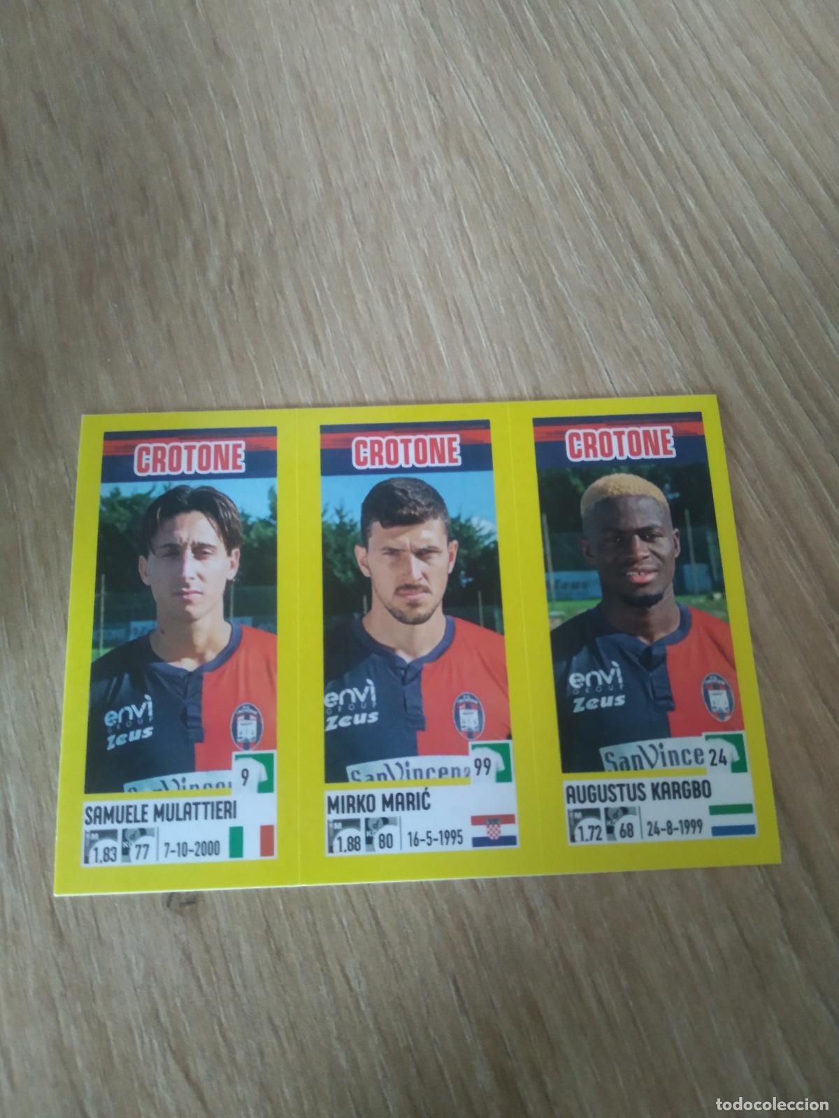 Cromos de F&uacute;tbol: 624 MULATTIERI MIRKO MARIC KARGBO CROMO FUTBOL PANINI LIGA ITALIA 21-22 CALCIATORI 2021-2022 SERIE A