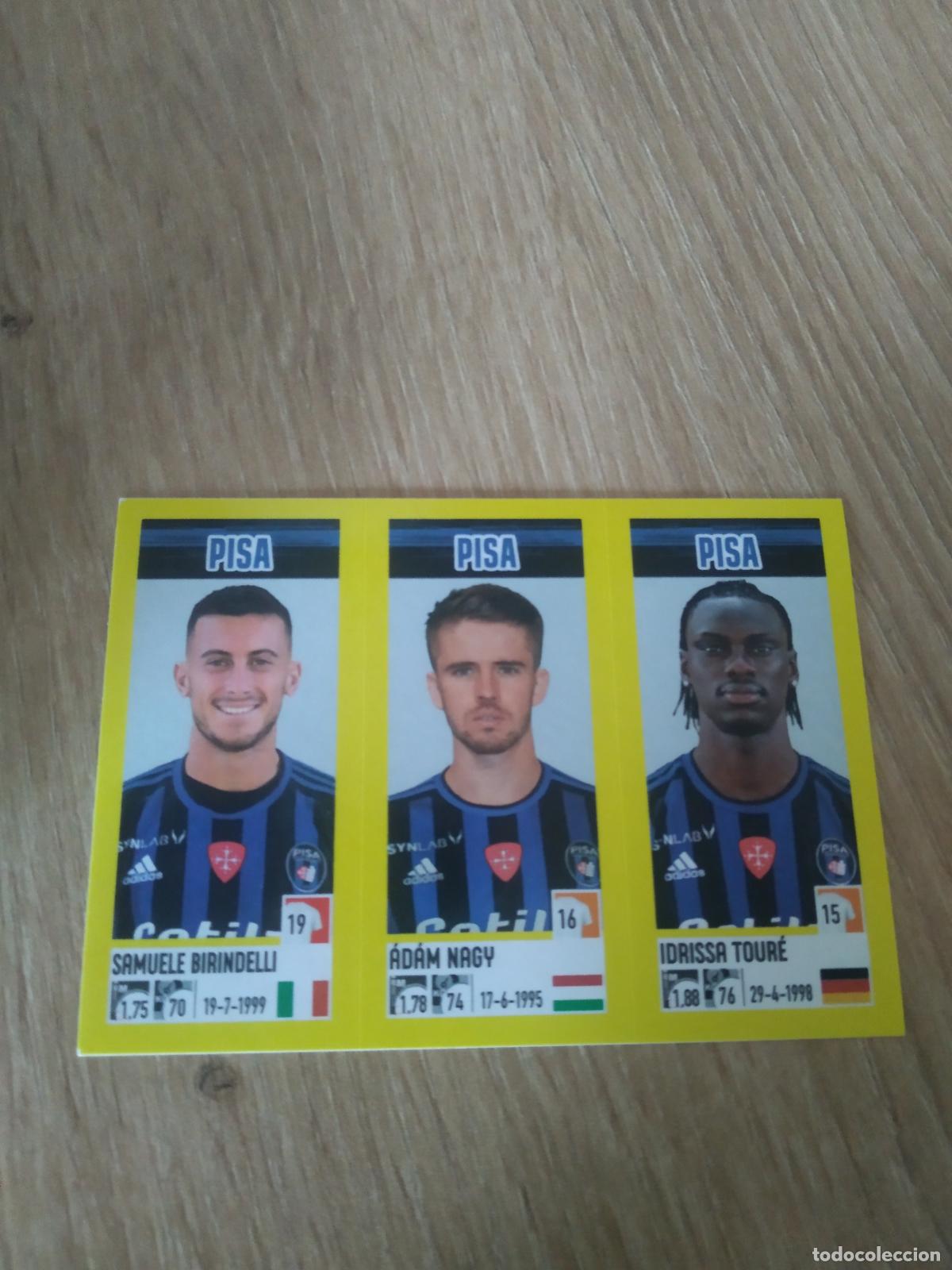 Cromos de F&uacute;tbol: 670 BIRINDELLI ADAM NAGY TOURE PISA CROMO FUTBOL PANINI ITALIA 21-22 CALCIATORI 2021-2022 SERIE A