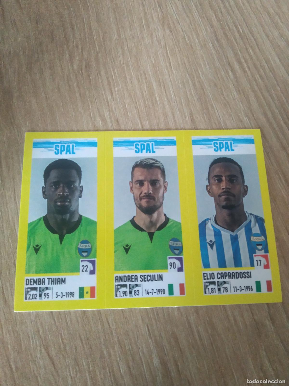 Cromos de F&uacute;tbol: 689 THIAM SECULIN CAPRADOSSI SPAL CROMO FUTBOL PANINI LIGA ITALIA 21-22 CALCIATORI 2021-2022 SERIE A