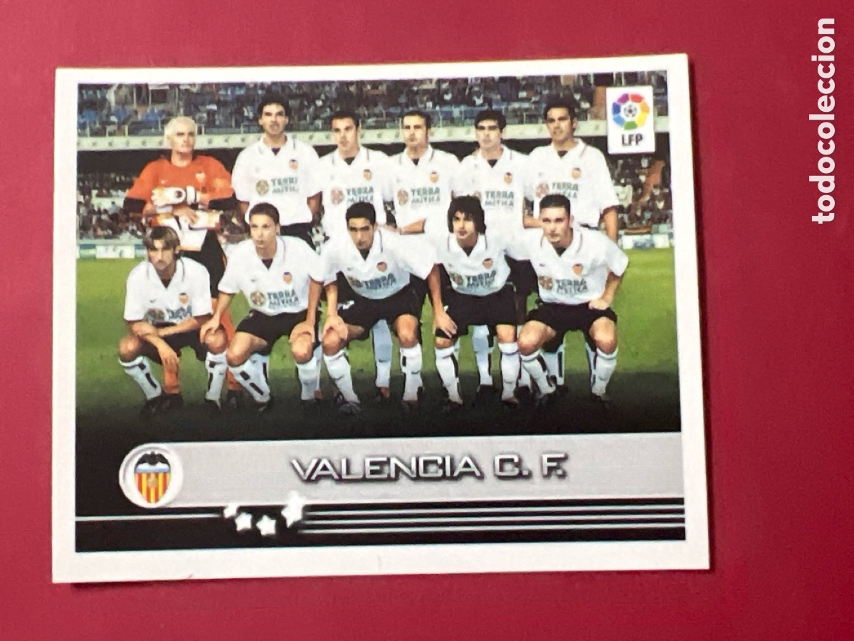 Cromos de F&uacute;tbol: C6763. 337 ALINEACION VALENCIA PANINI 2002 2003 FUTBOL SUPERLIGA 02 03 - SIN PEGAR