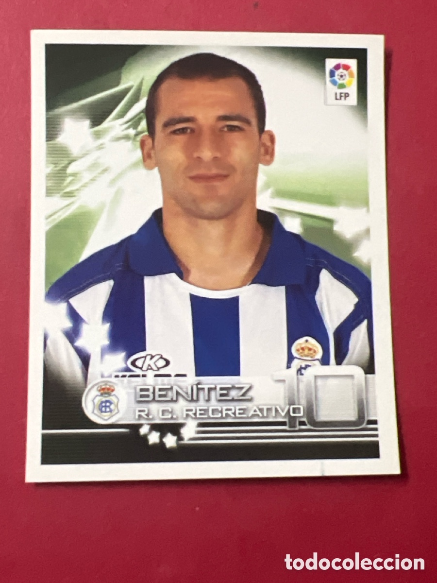 Cromos de F&uacute;tbol: CROMO SUPERLIGA DE ESTRELLAS 2002 2003 02 03 PANINI N 299 BENITEZ RECREATIVO DE HUELVA SIN PEGAR