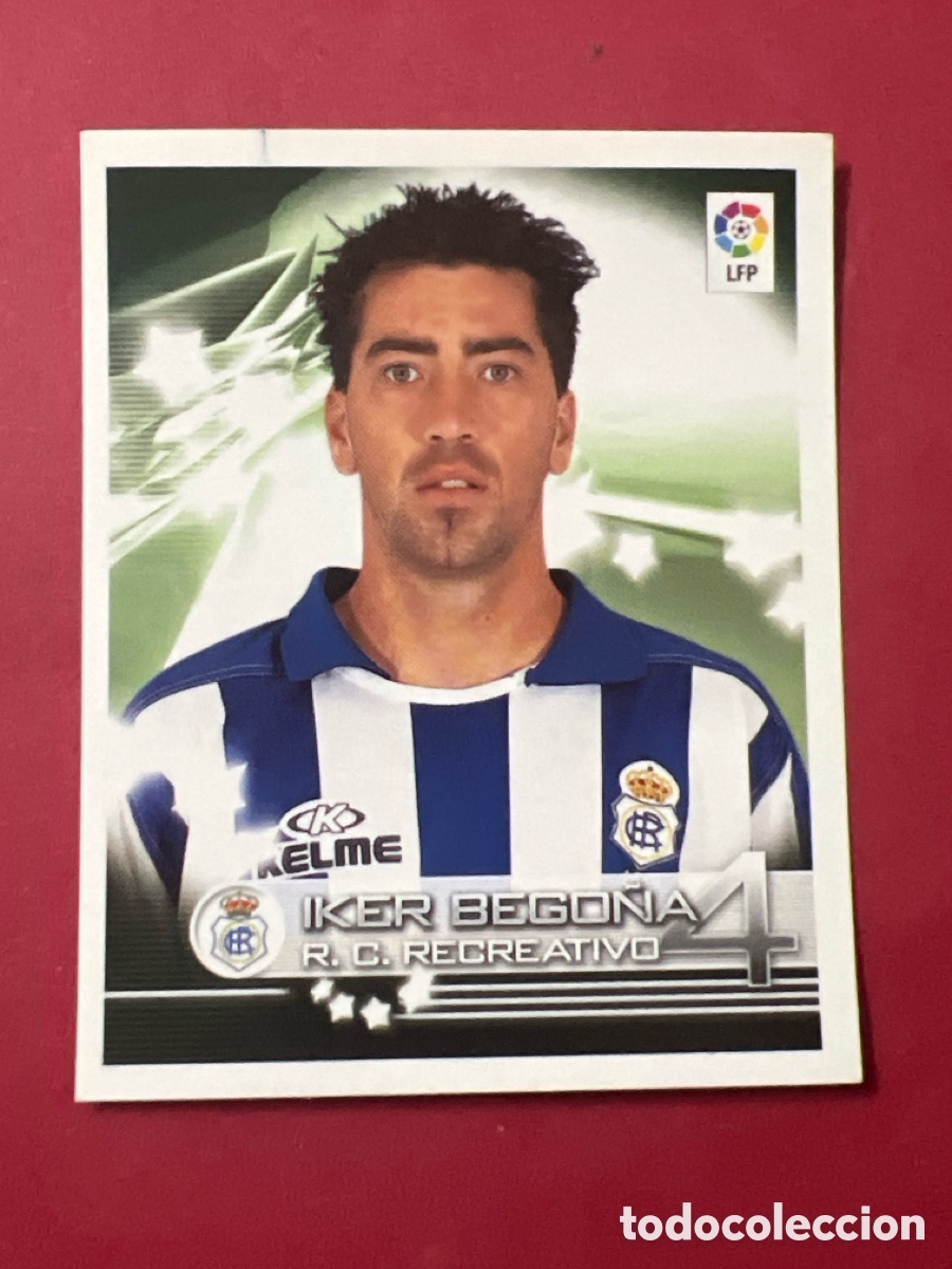 Fu&szlig;ball-Sticker: C6790. 293 IKER BEGO&Ntilde;A RECREATIVO HUELVA PANINI 2002 2003 FUTBOL SUPERLIGA 02 03 - SIN PEGAR