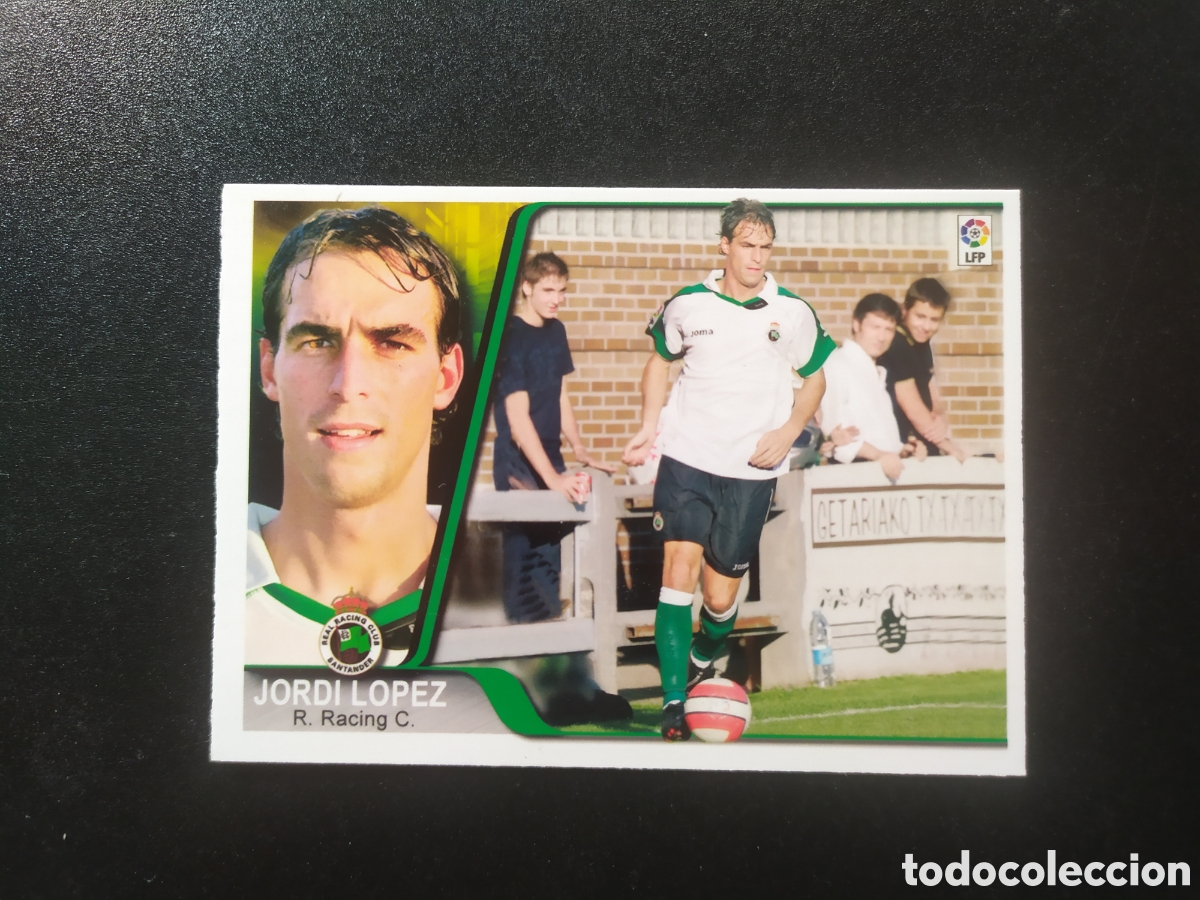Fu&szlig;ball-Sticker: Mundicromo ediciones estadio 2007 2008 07 08 Jordi L&oacute;pez n&deg; 176 Racing Santander