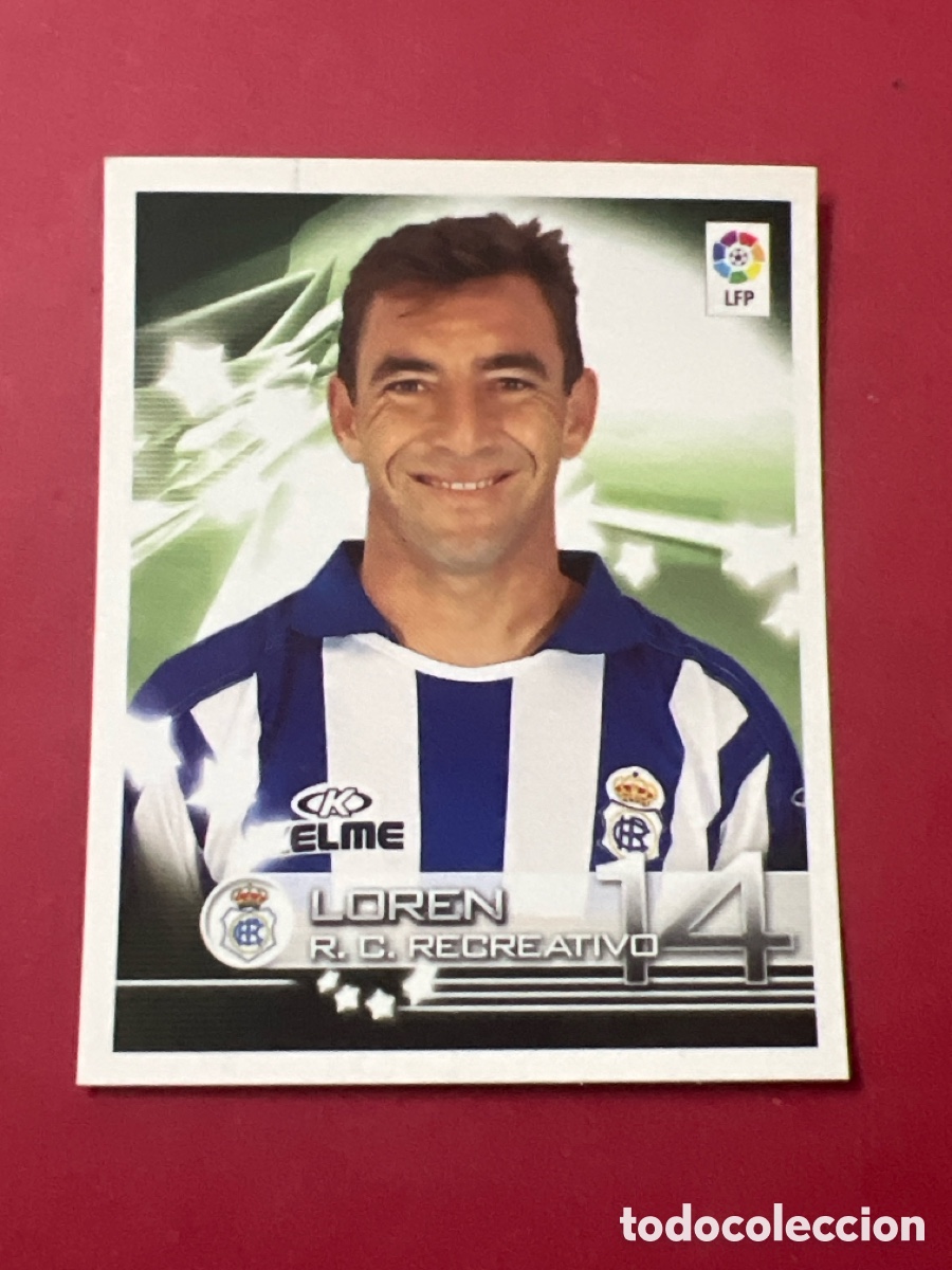 Fu&szlig;ball-Sticker: C6795. 291 LOREN RECREATIVO HUELVA PANINI 2002 2003 FUTBOL SUPERLIGA 02 03 - SIN PEGAR