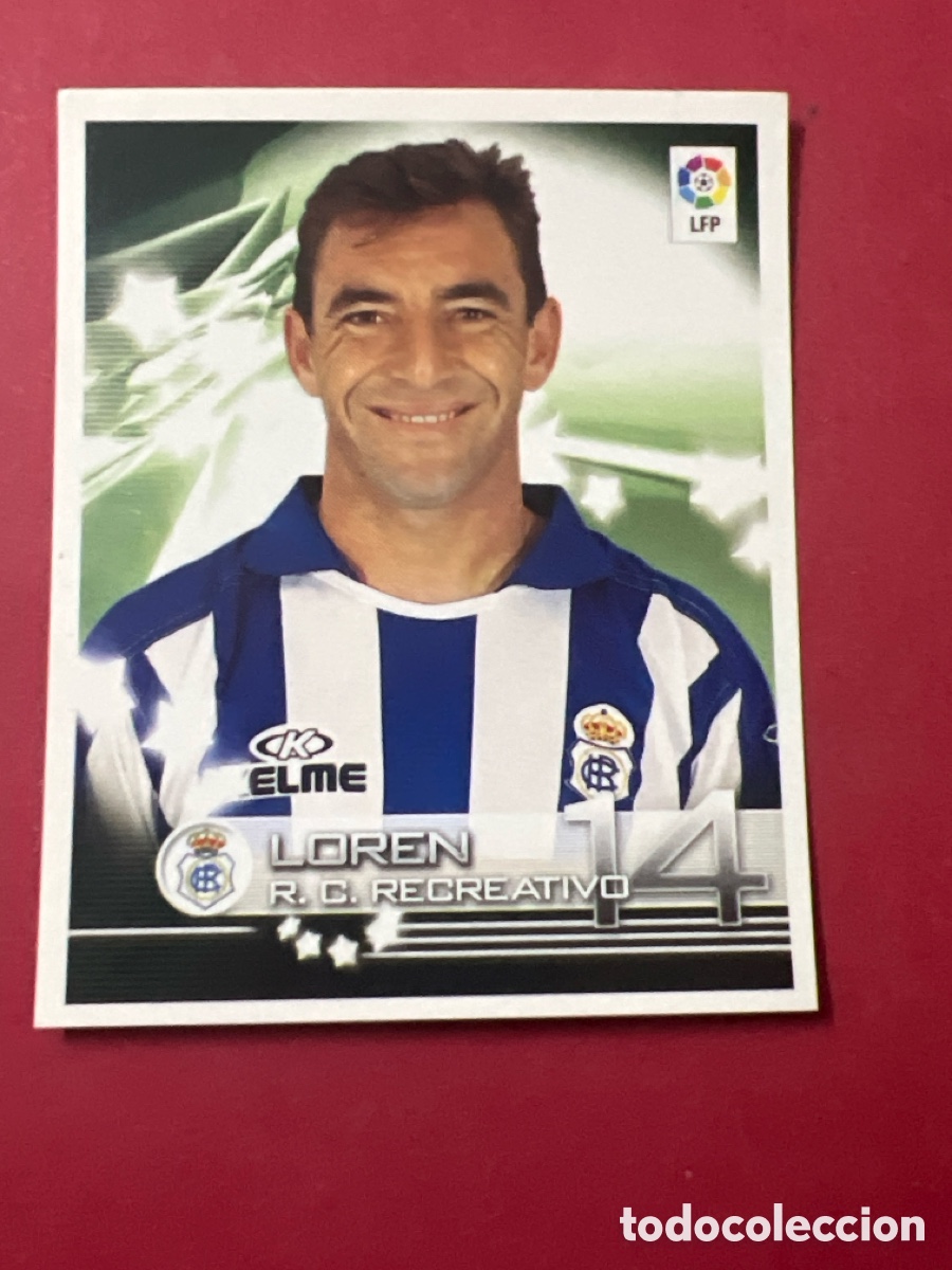 Cromos de F&uacute;tbol: C6796. 291 LOREN RECREATIVO HUELVA PANINI 2002 2003 FUTBOL SUPERLIGA 02 03 - SIN PEGAR