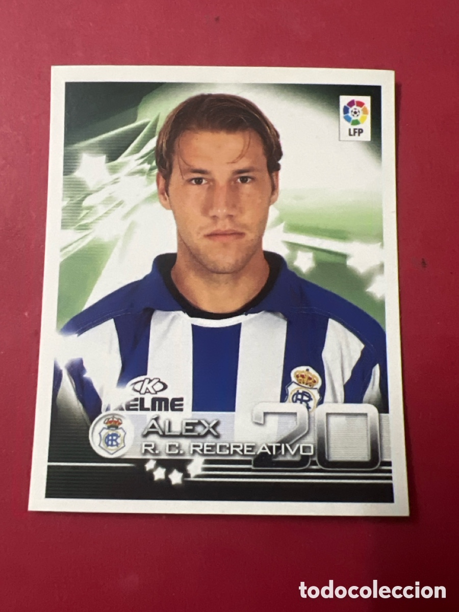 Cromos de F&uacute;tbol: C6797. Alex 290 Superliga de las Estrellas 2002-03 2002 2003 Recreativo de Huelva
