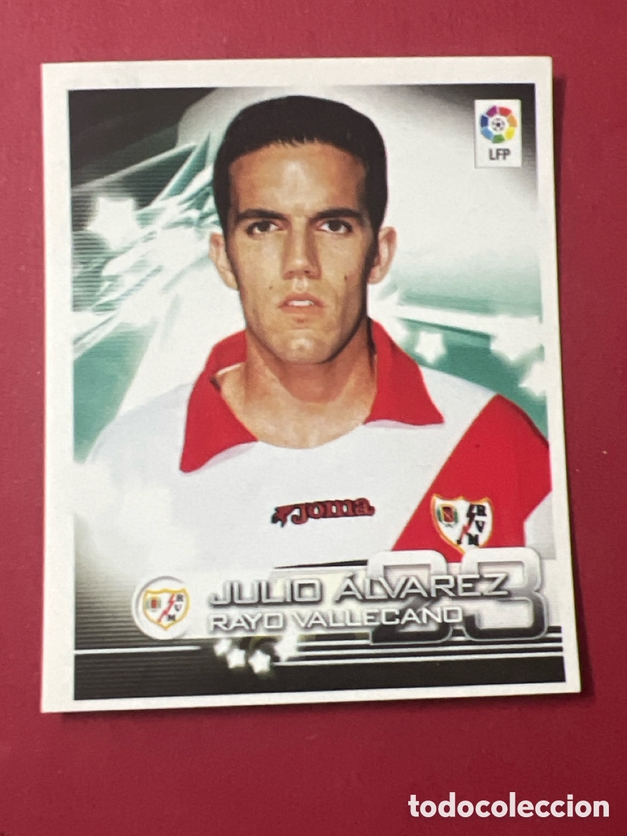 Cromos de F&uacute;tbol: C6806. Julio Alvarez 280 Superliga de las Estrellas 2002-03 2002 2003 Rayo Vallecano