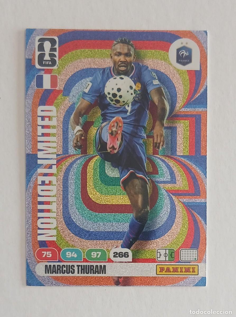 Cromos de F&uacute;tbol: CROMO MARCUS THURAM FRANCIA LIMITED EDITION ADRENALYN XL FIFA WORLD CUP 2026 DE PANINI.