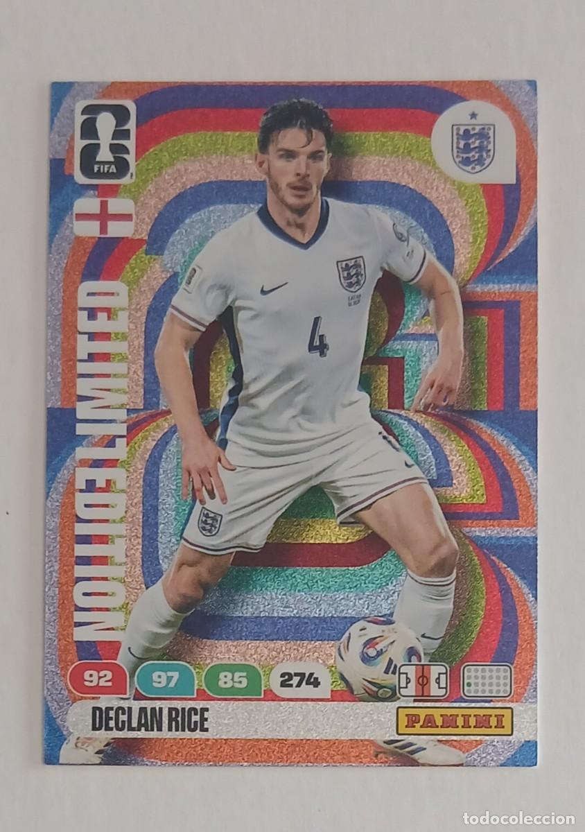 Cromos de F&uacute;tbol: CROMO DECLAN RICE INGLATERRA LIMITED EDITION ADRENALYN XL FIFA WORLD CUP 2026 DE PANINI.