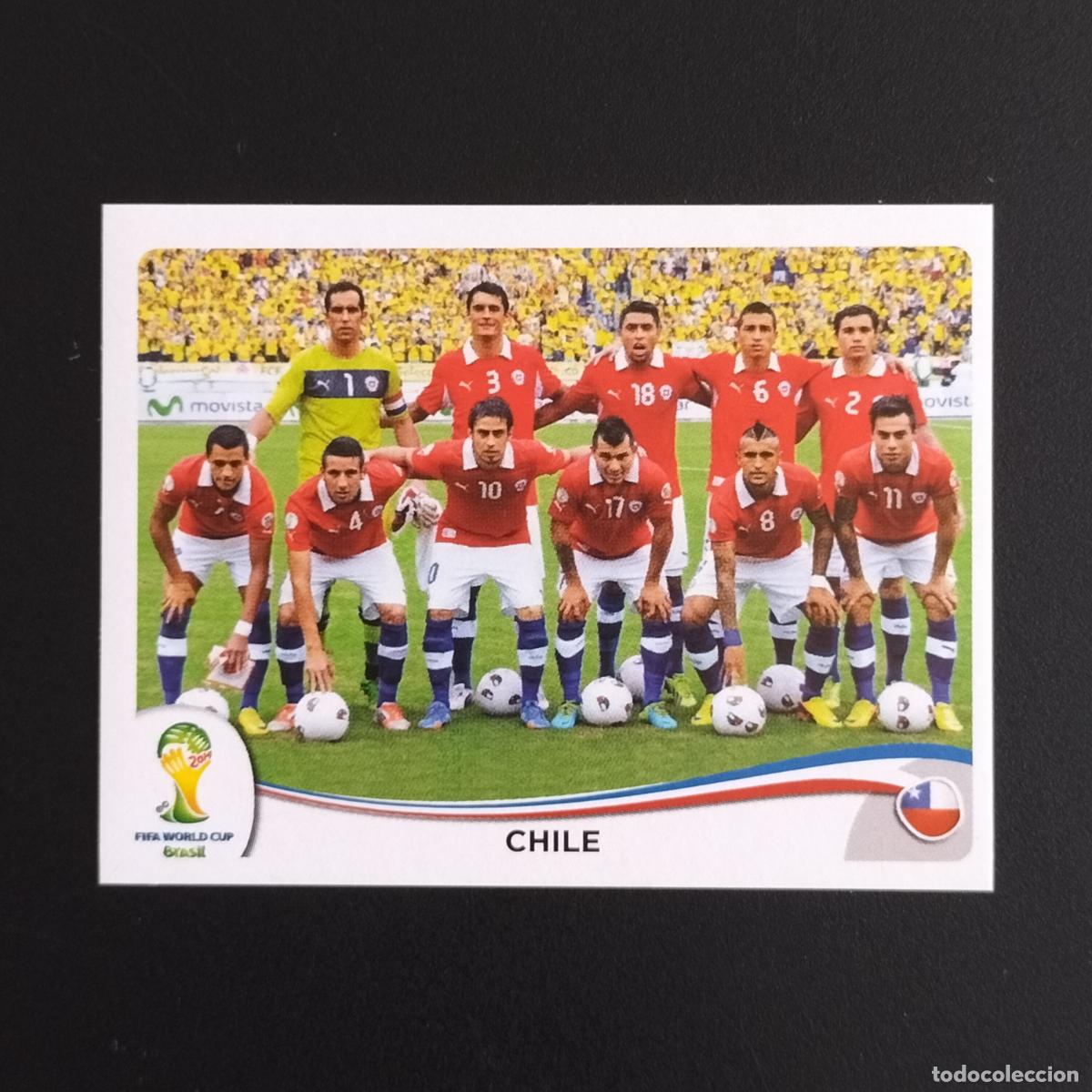 Cromos de F&uacute;tbol: 147 SELECCION EQUIPO CHILE CROMOS ALBUM MUNDIAL FUTBOL 14 FIFA WORLD CUP BRASIL 2014