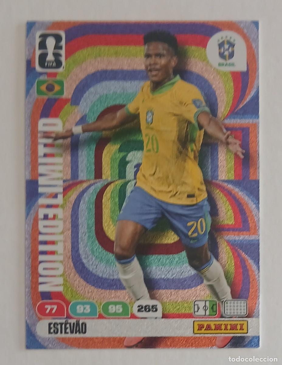 Cromos de Futebol: CROMO ESTEVAO BRASIL LIMITED EDITION ADRENALYN XL FIFA WORLD CUP 2026 DE PANINI.