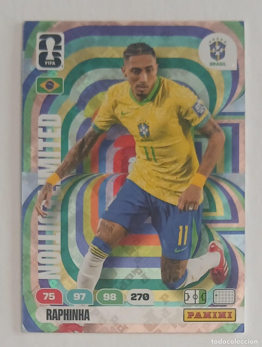 Cromos de Futebol: CROMO RAPHINHA BRASIL LIMITED EDITION ADRENALYN XL FIFA WORLD CUP 2026 DE PANINI.