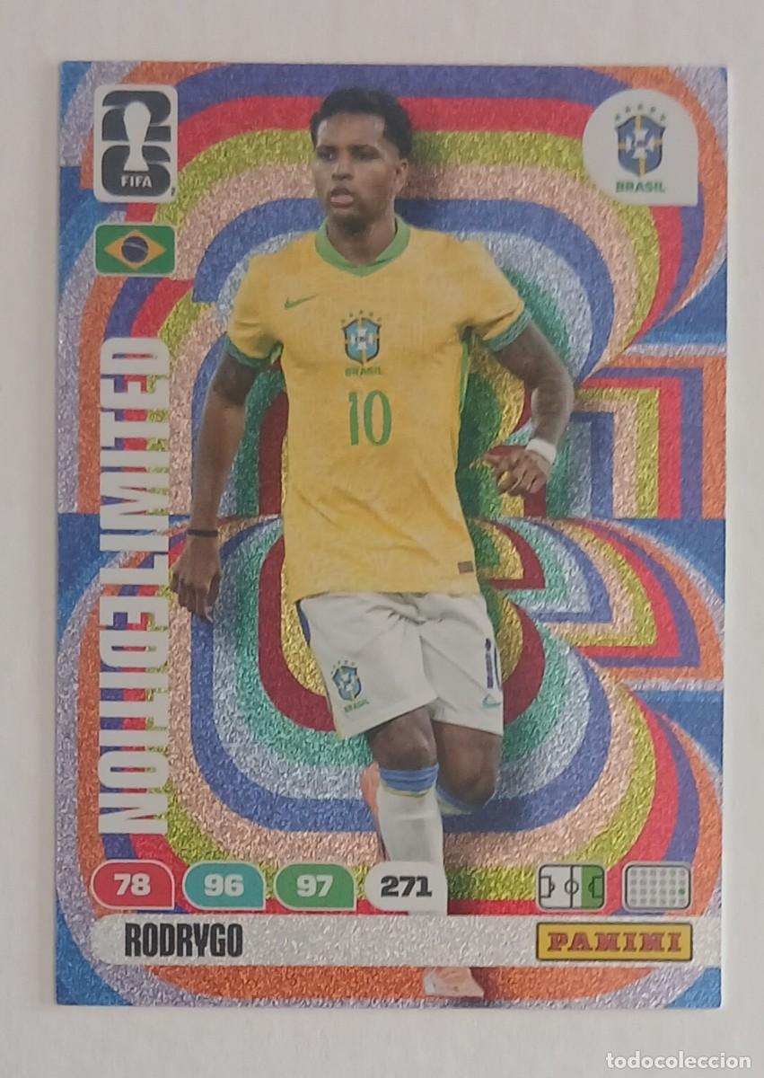 Cromos de F&uacute;tbol: CROMO RODRYGO BRASIL LIMITED EDITION ADRENALYN XL FIFA WORLD CUP 2026 DE PANINI.