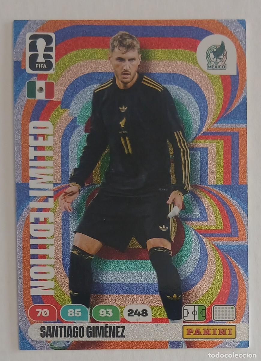 Football Stickers: CROMO SANTIAGO GIM&Eacute;NEZ M&Eacute;XICO LIMITED EDITION ADRENALYN XL FIFA WORLD CUP 2026 DE PANINI.