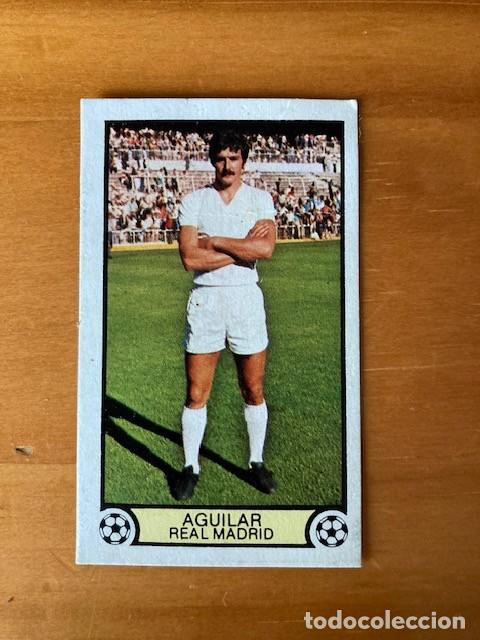 Football Stickers: AGUILAR REAL MADRID 79-80 ESTE RECUPERADO BAJA