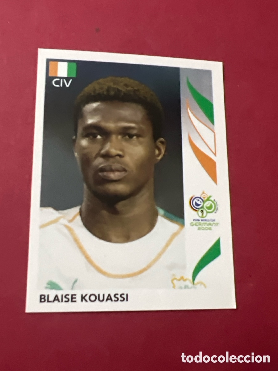 Football Stickers: C6887. 194 BLAISE KOUASSI COSTA DE MARFIL CROMOS FIFA WORLD CUP GERMANY 2006 MUNDIAL ALEMANIA PANINI