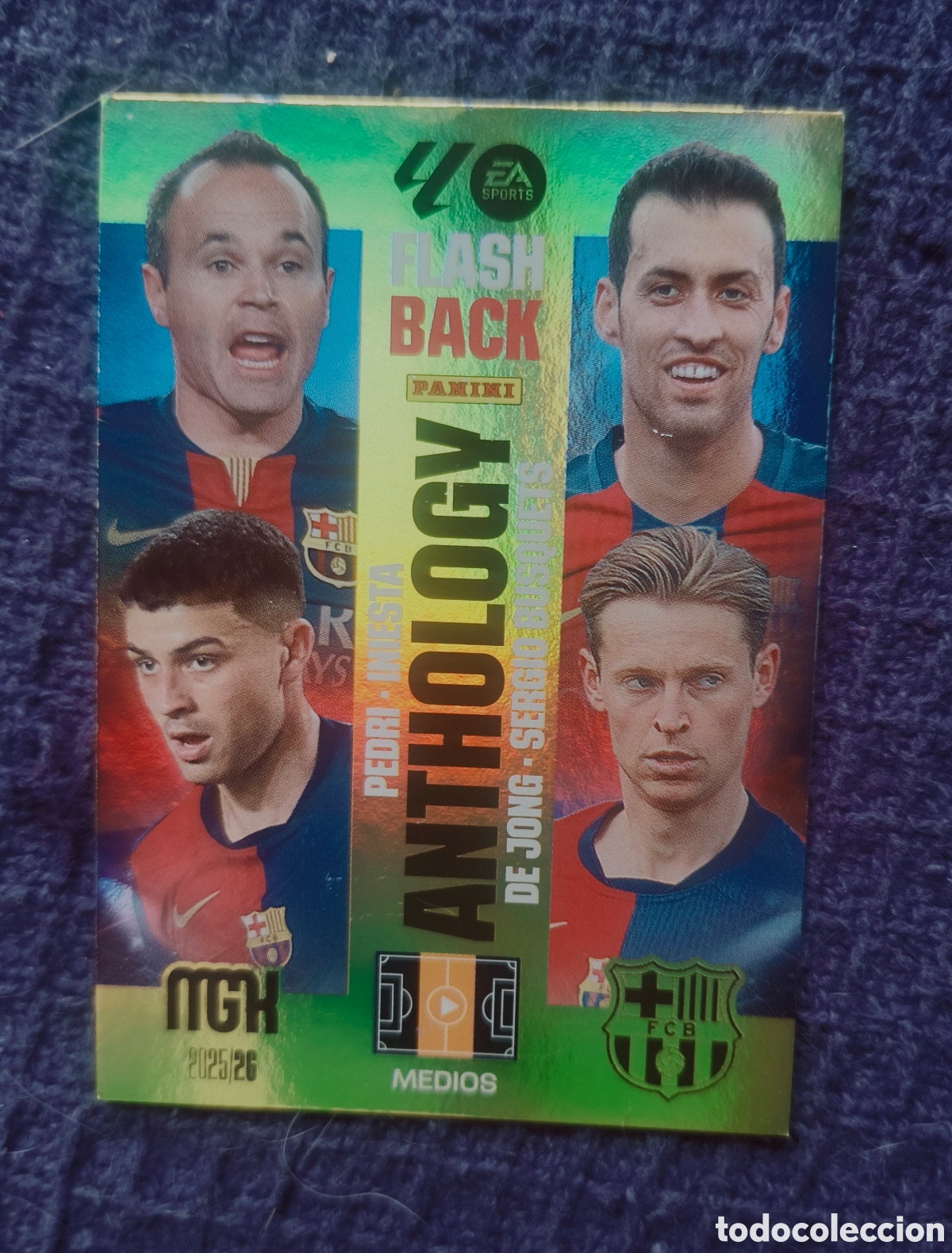 Cromos de f&uacute;tbol: Carta Anthology Flashback FC Barcelona