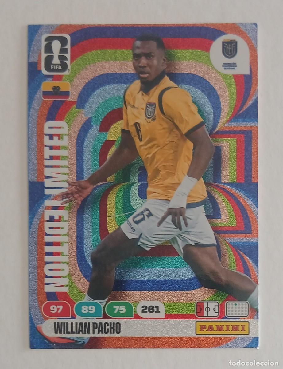 Figurine di Calcio: CROMO WILLIAN PACHO ECUADOR LIMITED EDITION ADRENALYN XL FIFA WORLD CUP 2026 DE PANINI.