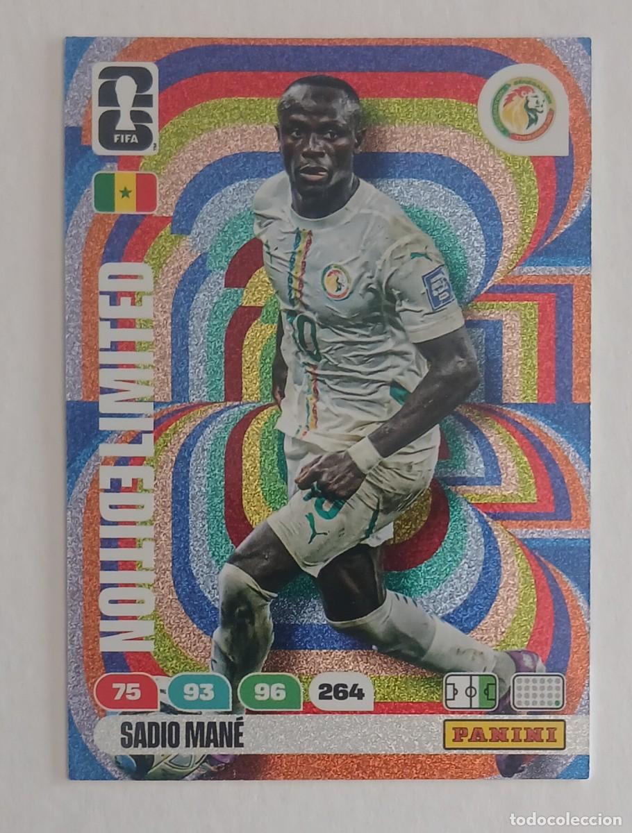 Figurine di Calcio: CROMO SADIO MAN&Eacute; SENEGAL LIMITED EDITION ADRENALYN XL FIFA WORLD CUP 2026 DE PANINI.