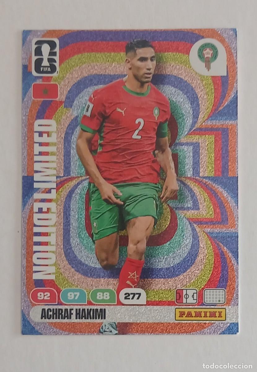 Figurine di Calcio: CROMO ACHRAF HAKIMI MARRUECOS LIMITED EDITION ADRENALYN XL FIFA WORLD CUP 2026 DE PANINI.