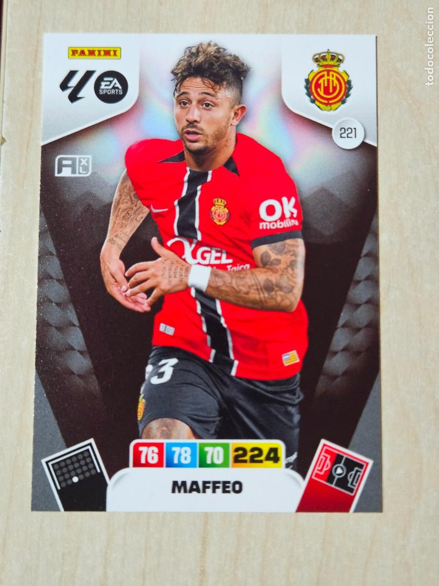 Cromos de F&uacute;tbol: FICHA N&ordm; 221 MAFFEO - ADRENALYN 25 26 - PANINI 2025 - 26 - CROMO - MALLORCA