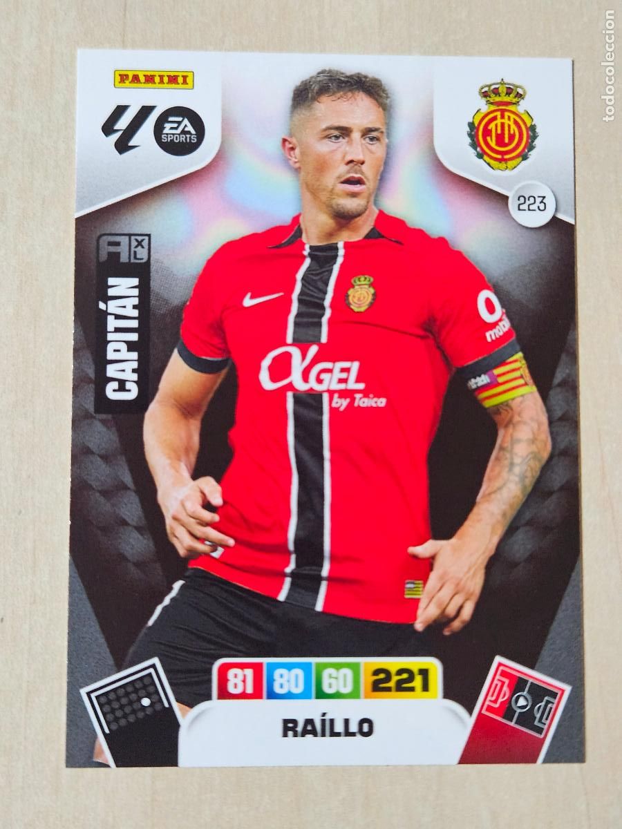 Cromos de F&uacute;tbol: FICHA N&ordm; 223 RAILLO - ADRENALYN 25 26 - PANINI 2025 - 26 - CROMO - MALLORCA